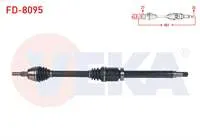KOMPLE AKS SAG ON UZUNLUK 981mm FORD TRANSIT CONNECT 1.6 TDCI DV6 2013-/TOURNEO CONNECT 1.6 TDCI V408 DV6 2013-