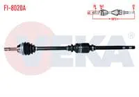 KOMPLE AKS SAG ON FIAT DUCATO (230) 2.5 D 10q-14q ABSLI 54 DIS UZUNLUK 1072mm 1994-2002