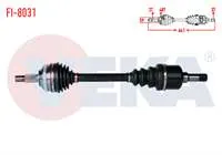 KOMPLE AKS SOL ON FIAT SCUDO (220P) 1.9 TD ABSLI 48 DIS UZUNLUK 641mm 1996-2006