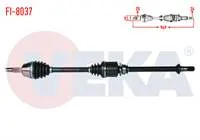 AKS ON SAG LINEA 1.3 MJT 90HP 949MM 2007>