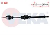 KOMPLE AKS SAG ON FIAT GRANDE PUNTO (199) 1.3 MJT 75 HP UZUNLUK 906mm 2012-