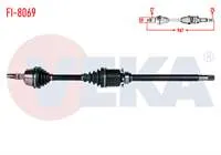 KOMPLE AKS SAG ON FIAT DOBLO MAXI 1.6 MJT UZUNLUK 967mm 2010-