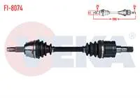 KOMPLE AKS SOL ON FIORINO (225) 1.3 MJT A-T UZUNLUK 590 mm 2008-2013