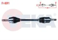 KOMPLE AKS SOL ON FIAT STILO (192) 1.6 16v M-T UZUNLUK 638mm 2001-2010