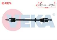 KOMPLE AKS SOL ON  HONDA CIVIC V 1.5i ABSLI 50 DIS UZUNLUK 904,5mm 1992-1995