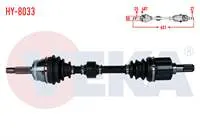 KOMPLE AKS SOL ON HYUNDAI GETZ (TB) 1.5 CRDI ABSLI 48 DIS UZUNLUK 631mm 2002-2008