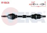 KOMPLE AKS SOL ON HYUNDAI ACCENT BLUE 1.6 CRDI M-T ABSLI ABS 48 DIS UZUNLUK 647mm 2012-