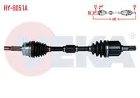 KOMPLE AKS SOL ON HYUNDAI ELANTRA 1.6i M-T ABSLI 44 DIS UZUNLUK 652mm 2001-2007