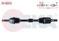 KOMPLE AKS SOL ON KIA CERATO (LD) 1.6i A-T ABSLI 44 DIS UZUNLUK 645mm 2004-2012