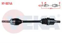 KOMPLE AKS SOL ON HYUNDAI GETZ (TB) 1.4i ABSLI 48 DIS UZUNLUK 630mm 2002-2008