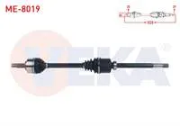KOMPLE AKS SAG ON UZUNLUK 1020mm MERCEDES VITO (W447) 111 CDI - 114 CDI - 116 CDI 2014-