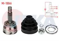 AKS KAFASI SOL-SAG ON DIS HYUNDAI ACCENT ADMIRE 1.5 CRDI ABSLI 44 DIS 25×23X50 UZUNLUK 158 mm 2003-2006