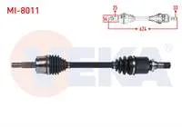 KOMPLE AKS SOL ON UZUNLUK 624mm MITSUBISHI COLT VI 1.3 M-T 2002-2012 / SMART FORFOUR 1.1  2004-2006
