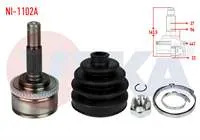 AKS KAFASI SOL-SAG ON DIS NISSAN PRIMERA (P11) 1.6i 16v ABSLI 44 DIS 27×22X56 UZUNLUK 165,4 mm 1996-2001