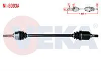 KOMPLE AKS SAG ON NISSAN PRIMERA (P11) 1.6-1.8i 16v ABSLI 44 DIS UZUNLUK 917mm 1996-2001