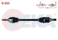 KOMPLE AKS SOL ON NISSAN MICRA (K12) 1.2i 16v A-T UZUNLUK 654mm 2003-2010