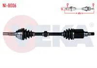 KOMPLE AKS SOL ON NISSAN QASHQAI 1.6i A-T UZUNLUK 694mm 2007-2014