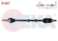 KOMPLE AKS SAG ON NISSAN QASHQAI 1.6i A-T UZUNLUK 941mm 2007-2014