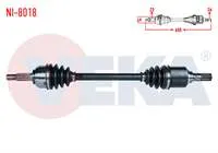 KOMPLE AKS SOL ON NISSAN MICRA (K12) 1.2i 16v M-T UZUNLUK 655mm 2003-2010