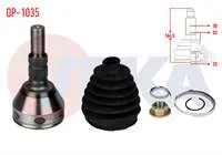 AKS KAFASI SOL-SAG ON DIS OPEL VECTRA C 1.6 16v 30×25X53 UZUNLUK mm 166 2002-2008