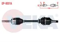 KOMPLE AKS SOL ON OPEL CORSA C 1.3 CDTI ABSLI 29 DIS UZUNLUK 580mm 2000-2006