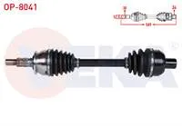 KOMPLE AKS SAG ON OPEL ASTRA J 1.6 TURBO (A16LET) M-T UZUNLUK 589mm 2009-2016