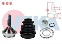 AKS KAFASI SOL-SAG ON DIS PEUGEOT 206 (2A/C) 1.6i 16v ABSLI 48 DIS DISTAN SEGMANLI 21×22X48 UZUNLUK 140,5 mm 1998-2006