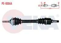 KOMPLE AKS SOL ON PEUGEOT 206 (2A/C) 1.4 HDI ABSLI 48 DIS UZUNLUK 610mm 1998-2006