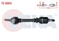 KOMPLE AKS SOL ON PEUGEOT 206 (2A/C) 2.0i GTI ABSLI 48 DIS UZUNLUK 592mm 1998-2006