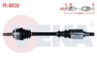 KOMPLE AKS SOL ON PEUGEOT 106 II 1.6i GTI ABSLI 48 DIS UZUNLUK 615mm 1996-2002