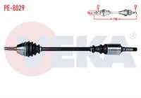 KOMPLE AKS SAG ON PEUGEOT 106 I (1A,1C) 1.4  UZUNLUK 798mm 1991-1996