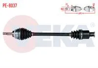 KOMPLE AKS SOL ON PEUGEOT 106 I 1.4 UZUNLUK 615mm 1991-1996
