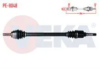 KOMPLE AKS SAG ON PEUGEOT 207 (WA,WC) 1.4 HDI MA SANZUMAN M-T UZUNLUK 854mm 2006-2012