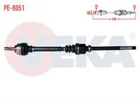 KOMPLE AKS SAG ON PEUGEOT 308 (4A,4C) 1.6 THP MC SANZUMAN M-T UZUNLUK 935mm 2007-2013