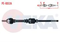 KOMPLE AKS SAG ON PEUGEOT PARTNER (ORTA KASA) 1.6 HDİ ABSLI 48 DIS UZUNLUK 869mm 2003-2008