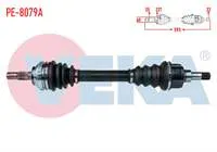KOMPLE AKS SOL ON PEUGEOT PARTNER (5,5F) 1.4i ABSLI 29 DIS UZUNLUK 593mm 1996-2008