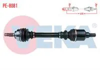 KOMPLE AKS SOL ON PEUGEOT 307 (3A/C) 1.6 A-T UZUNLUK 613mm 2000-2007
