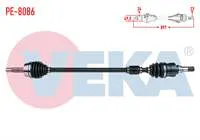 KOMPLE AKS SAG ON PEUGEOT 107 1.4 HDI UZUNLUK 897mm 2005-