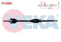 KOMPLE AKS SAG ON PEUGEOT 206+ 1.4 HDI ABSLI 48 DIS UZUNLUK 886 mm 2009-