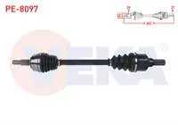 KOMPLE AKS SOL ON UZUNLUK 662mm PEUGEOT 3008 1.6 BlueHDI A-T 2016-