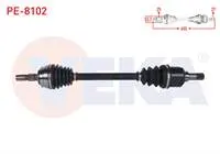 KOMPLE AKS SOL ON UZUNLUK 655mm PEUGEOT 208 II 1.2 M-T 6 VITES 2019-/ OPEL CORSA F 1.2 - 1.5 D M-T 6 VITES 2019-