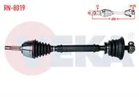 KOMPLE AKS SOL ON RENAULT MEGANE I (BA0/1) 1.6i 8v UZUNLUK 650 mm 1996-2003