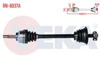 KOMPLE AKS SOL ON RENAULT CLIO II (BB0/1/2,CB0/1/2) 1.4i 16v ABSLI 26 DIS UZUNLUK 625,7 mm 1998-2005