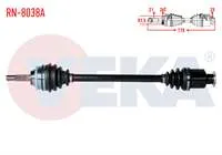 KOMPLE AKS SAG ON RENAULT CLIO II (BB0/1/2,CB0/1/2) 1.4i 16v ABSLI 26 DIS UZUNLUK 715 mm 1998-2005