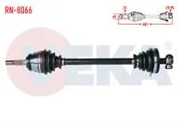 KOMPLE AKS SOL ON DACIA LOGAN (LS) 1.4 UZUNLUK 681 mm 2004-2012