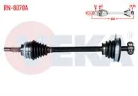KOMPLE AKS SOL ON KALIN FREZE ABSLI 44 DIS UZUNLUK 630 mm CLIO II (2003-2008)