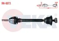 KOMPLE AKS SOL ON RENAULT R21 (B48,L48) MANAGER 1.7 UZUNLUK 648mm 1986-1993