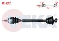 KOMPLE AKS SOL ON RENAULT LAGUNA I (B56,556) 1.8i ABSLI 44 DIS UZUNLUK 702mm 1993-2001