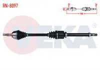 KOMPLE AKS SAG ON RENAULT MEGANE II (BM0/1,CM0/1) 1.5 DCI M-T 6 VITES UZUNLUK 905mm 2002-2008