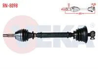 KOMPLE AKS SOL ON RENAULT CLIO II (BB0/1/2,CB0/1/2) 1.4i  UZUNLUK 623 mm 1998-2005